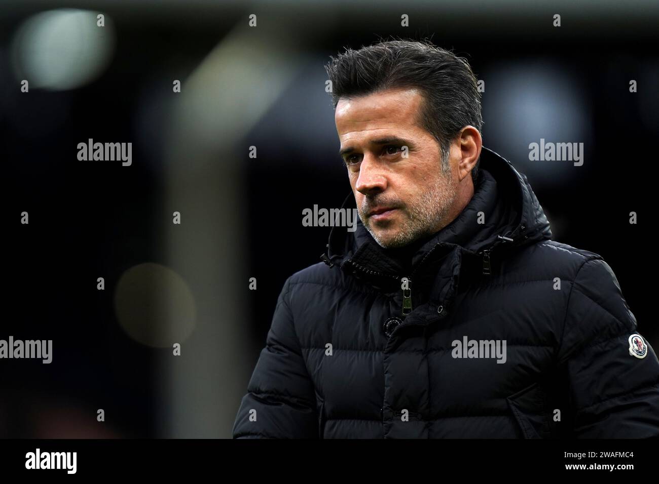 Aktenfoto vom 23.12.2023 von Marco Silva, der seine Spieler aus Fulham ...