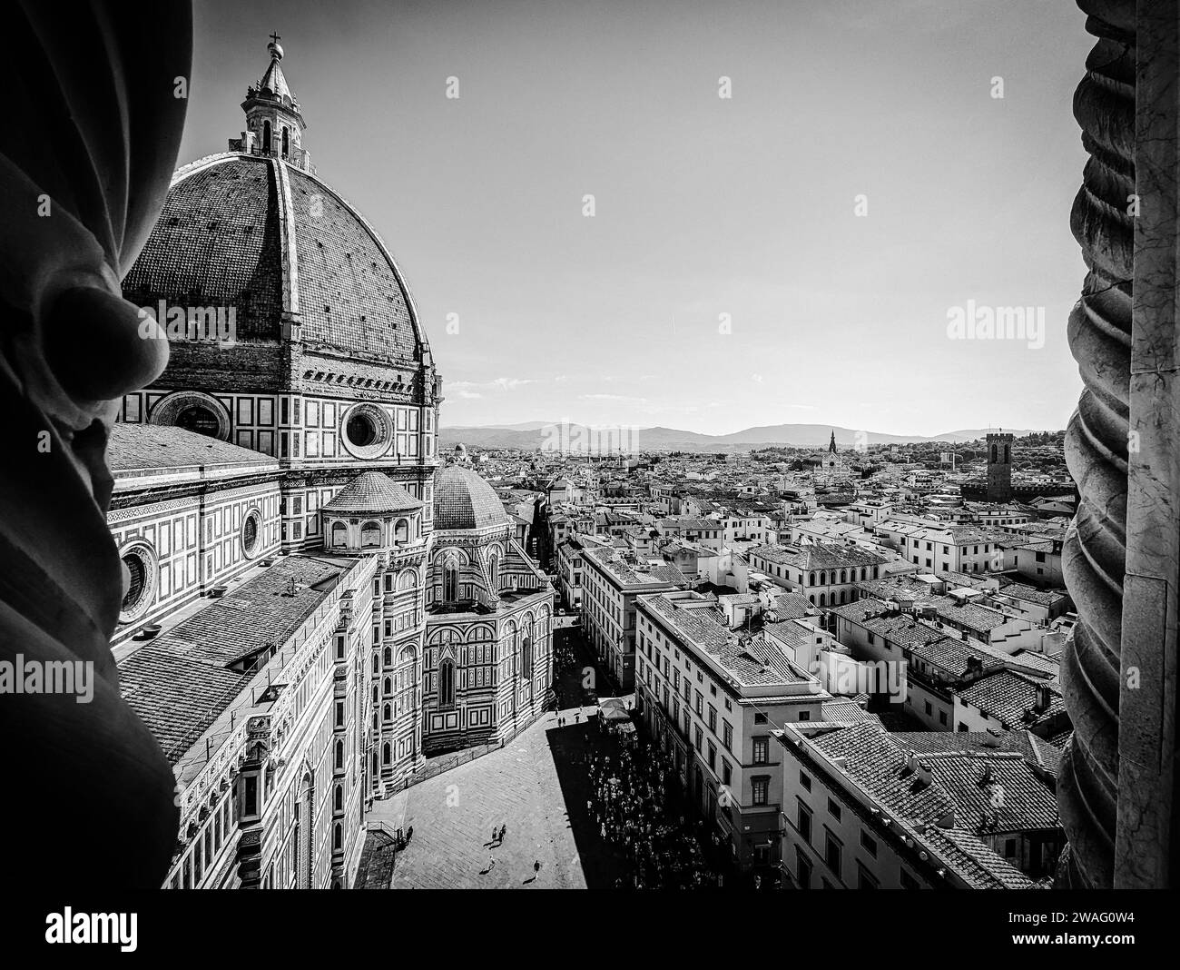 Die riesige Kathedrale und Kuppel der Kathedrale Santa Maria del Fiore in Florenz, Italien Stockfoto