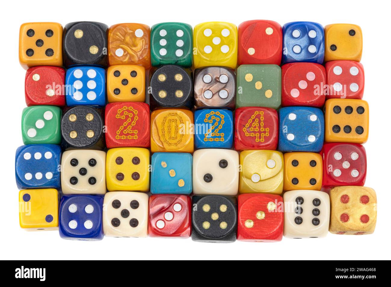 Frohes neues jahr 2024 transparenter hintergrund Ausgeschnittene