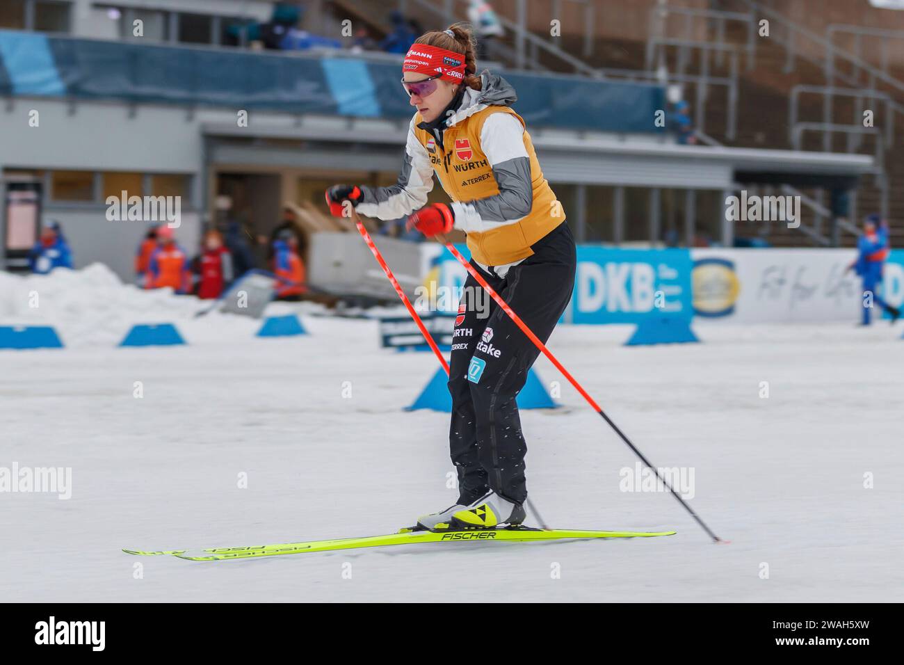 Oberhof, Deutschland. Januar 2024. Janina Hettich-Walz (Deutschland), 04.01.2024, Oberhof (Deutschland), IBU World Cup Biathlon Oberhof 2024 Credit: dpa/Alamy Live News Stockfoto