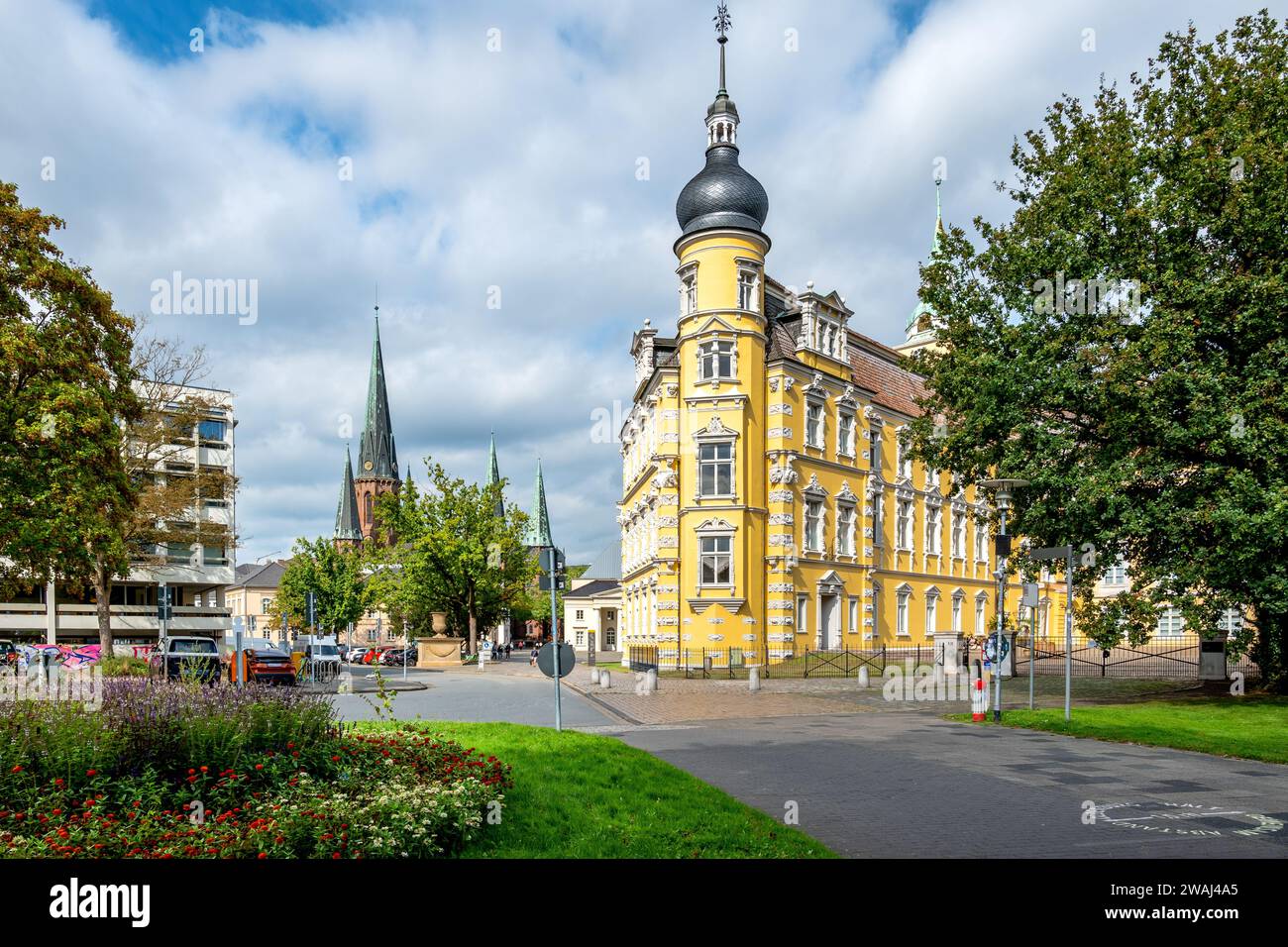 Blick auf das Staatliche Museum für Kunst und Kulturgeschichte in Oldenburg, Deutschland Stockfoto