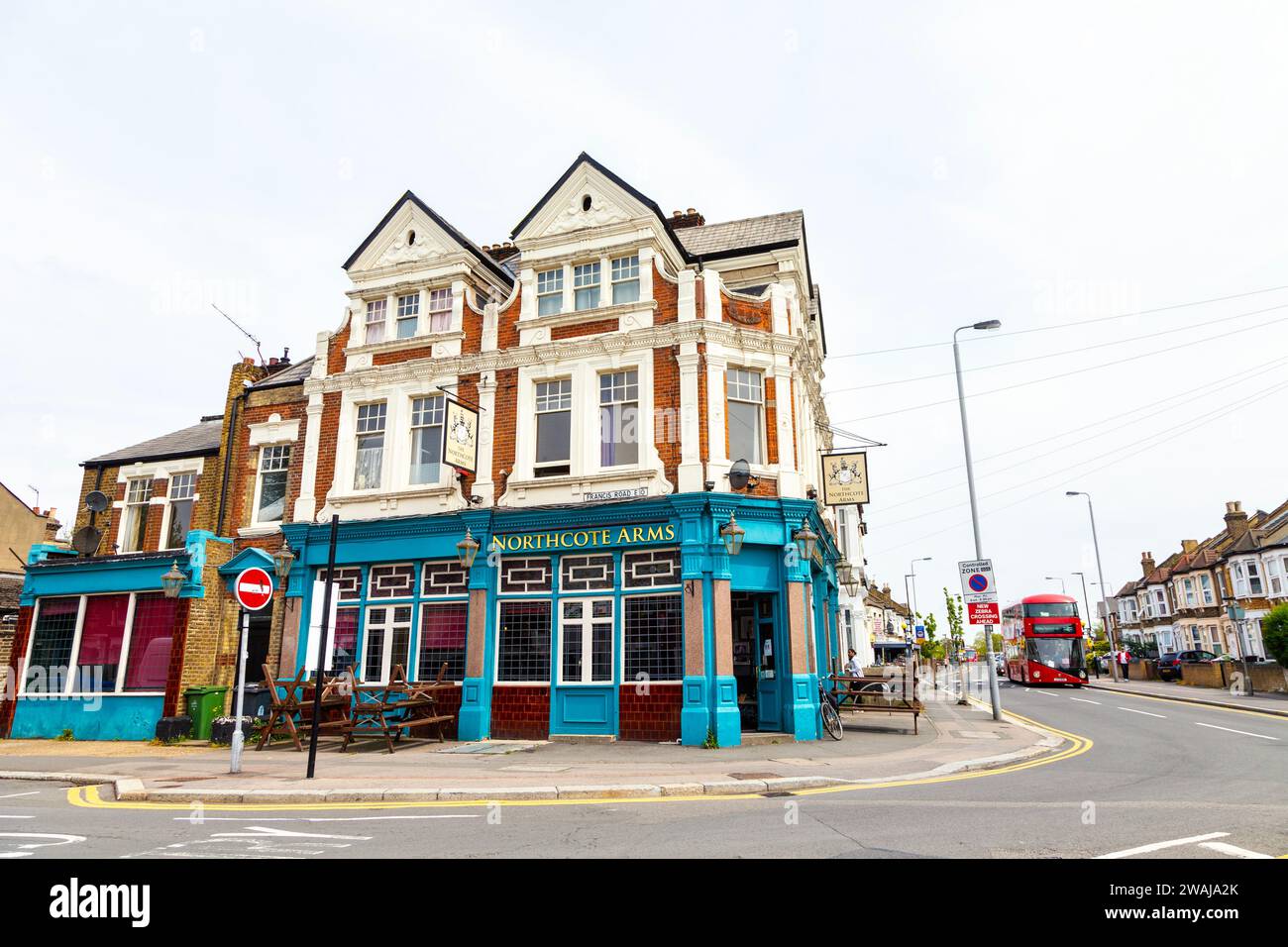 Außenansicht des Northcote Arms Pub in Leyton, London, England Stockfoto