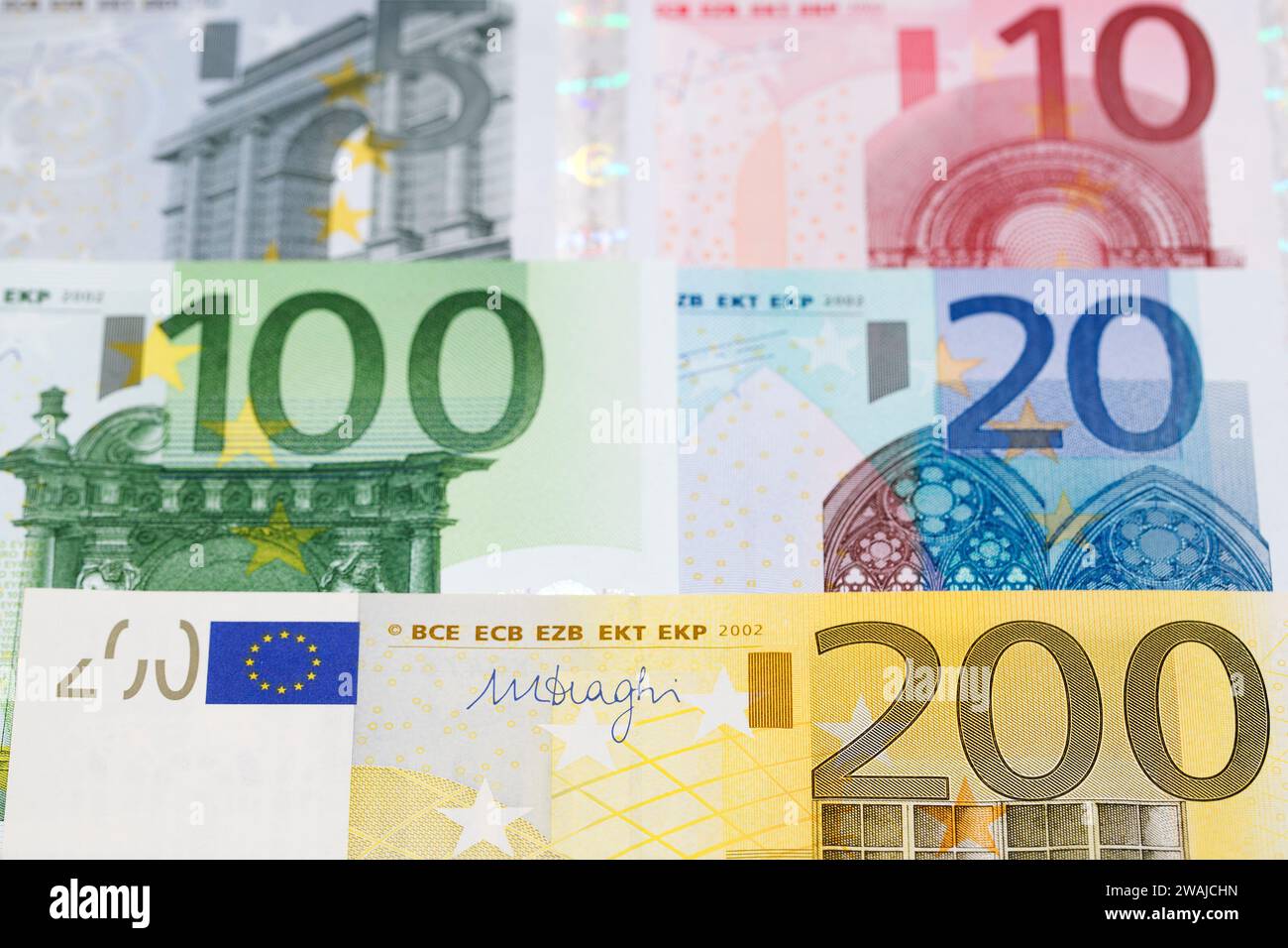 Europäisches Geld - Euro ein geschäftlicher Hintergrund Stockfoto