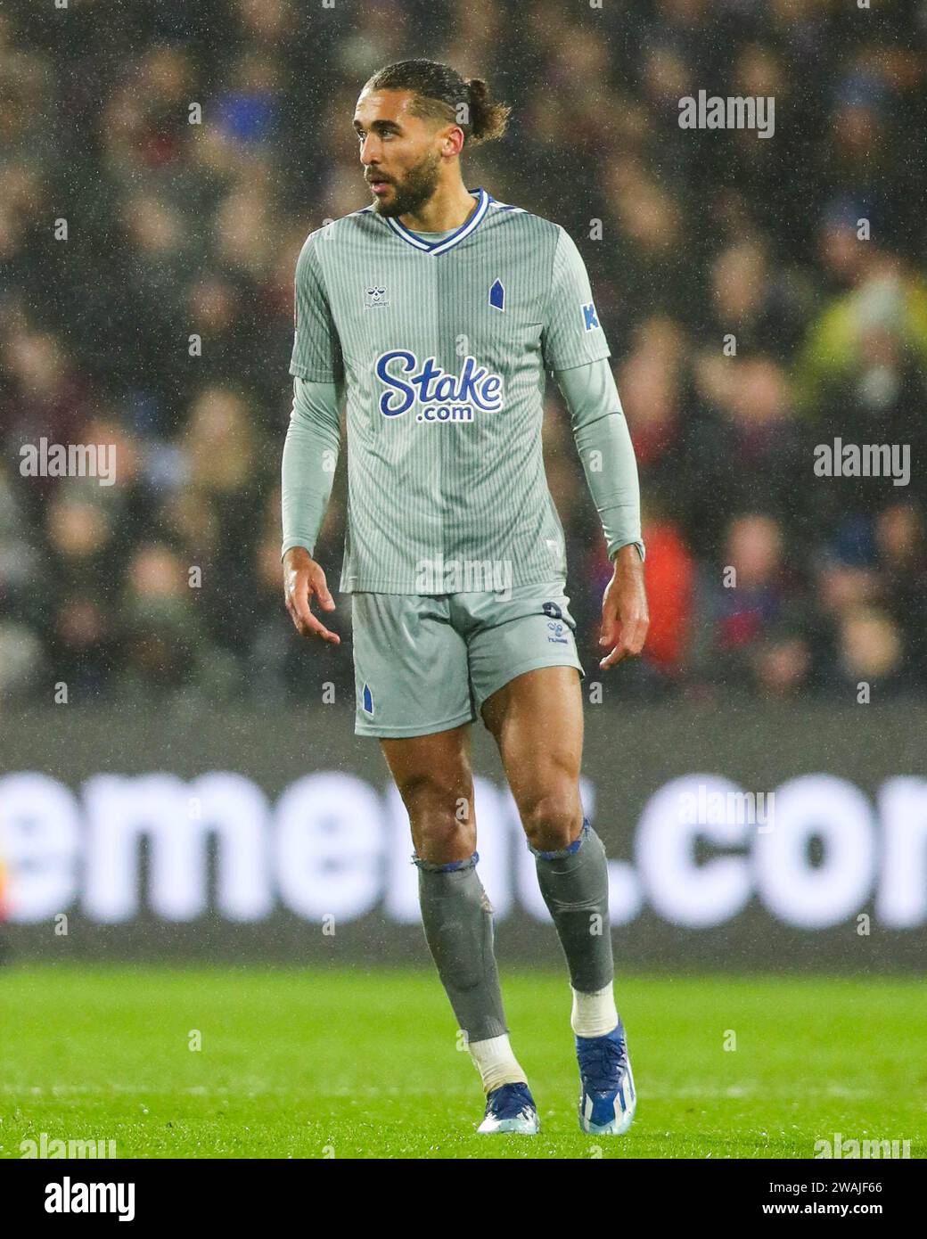 Everton's Dominic Calvert-Lewin in Aktion während des Spiels der 3. Runde des Crystal Palace FC gegen Everton FC Emirates FA Cup im Selhurst Park Stadium, London, England, Großbritannien am 4. Januar 2024 Stockfoto
