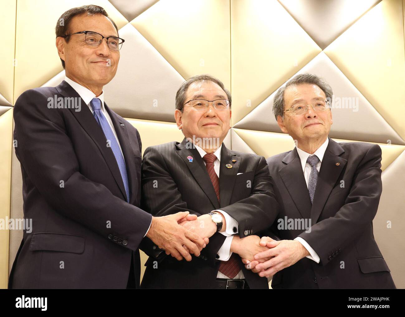 Tokio, Japan. Januar 2024. Der Vorsitzende der japanischen