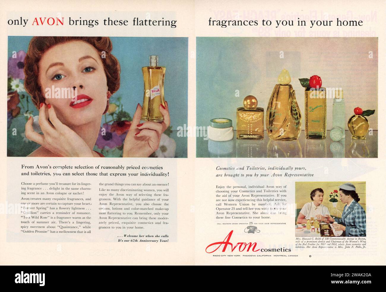 Vintage-Werbespot „Good Housekeeping“ Juni 1953, USA Stockfoto