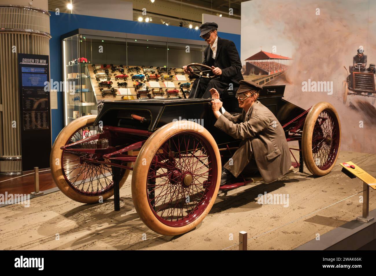 1901 Ford Sweepstakes Rennwagen im Henry Ford Museum of American Innovation Stockfoto