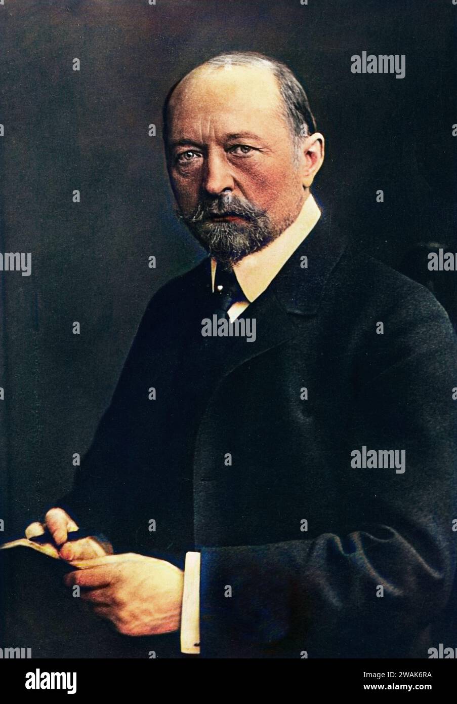 Emile von Behring (1854–1917), deutscher Arzt und Bakteriologe, erhielt 1901 den Nobelpreis für Physiologie und Medizin. Stockfoto