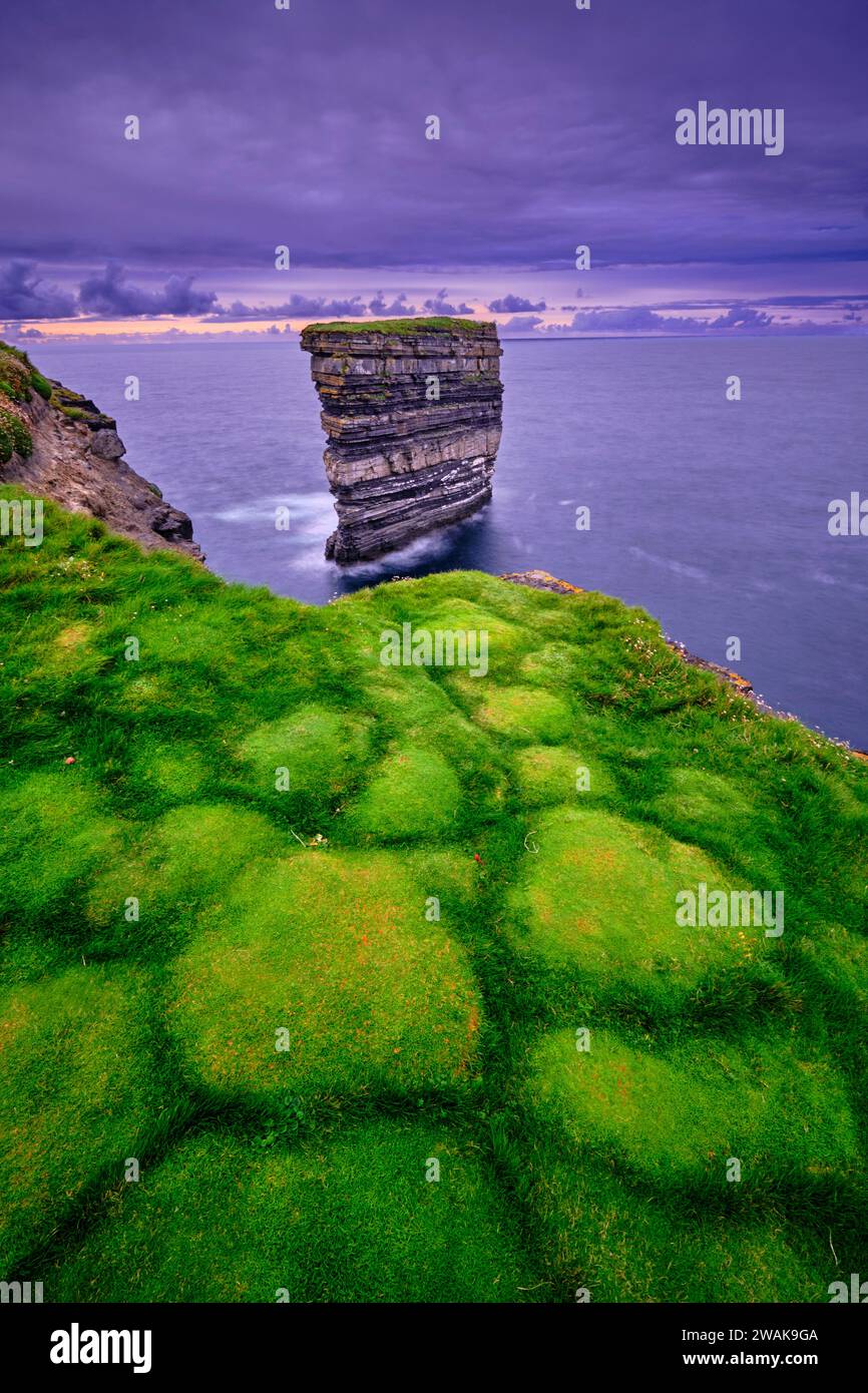 Republik Irland, Provinz Connacht, County Mayo, Ballycastle, Downpatrick Head Stockfoto