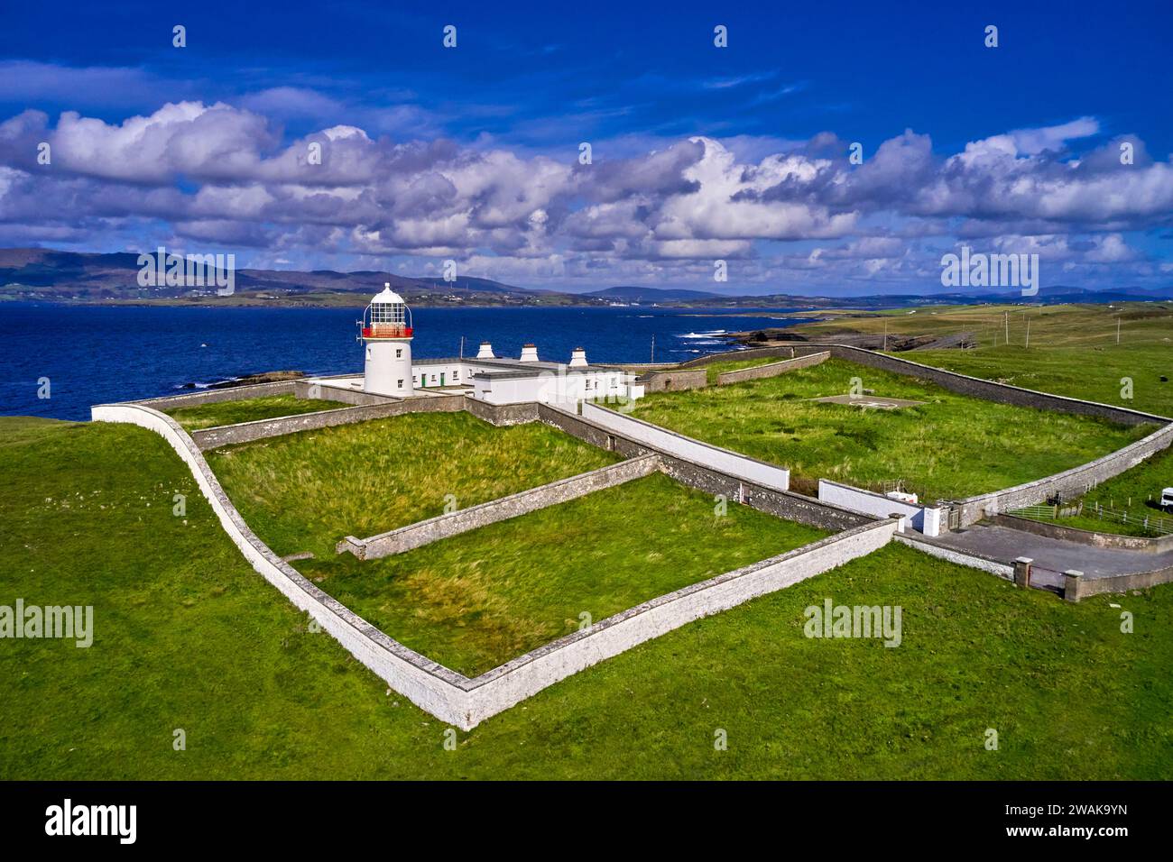 Republik Irland, County Donegal, St. John's Point Lighthouse Stockfoto