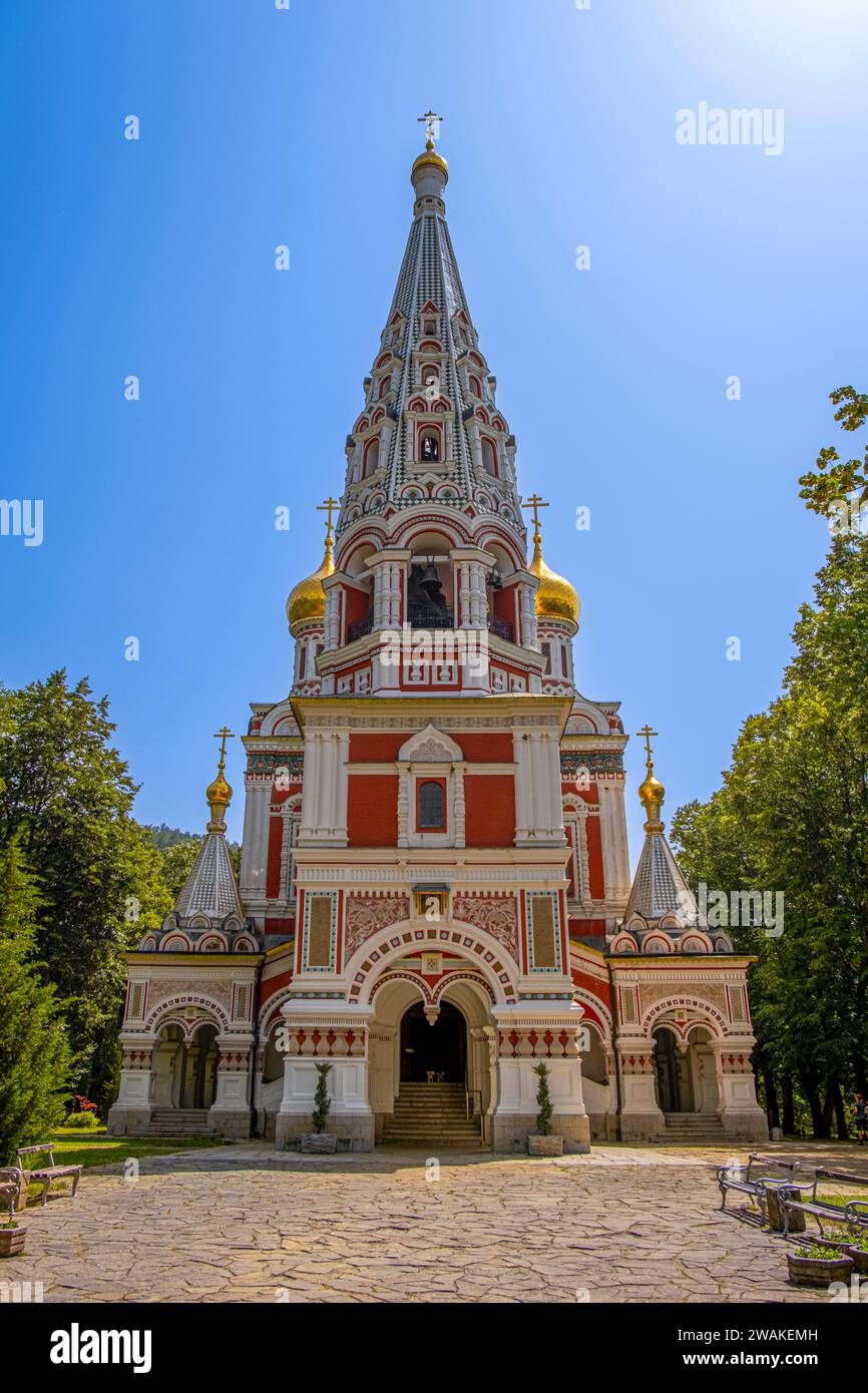 Shipka Memorial Church. Shipka, Bulgarien, Südosteuropa. Stockfoto
