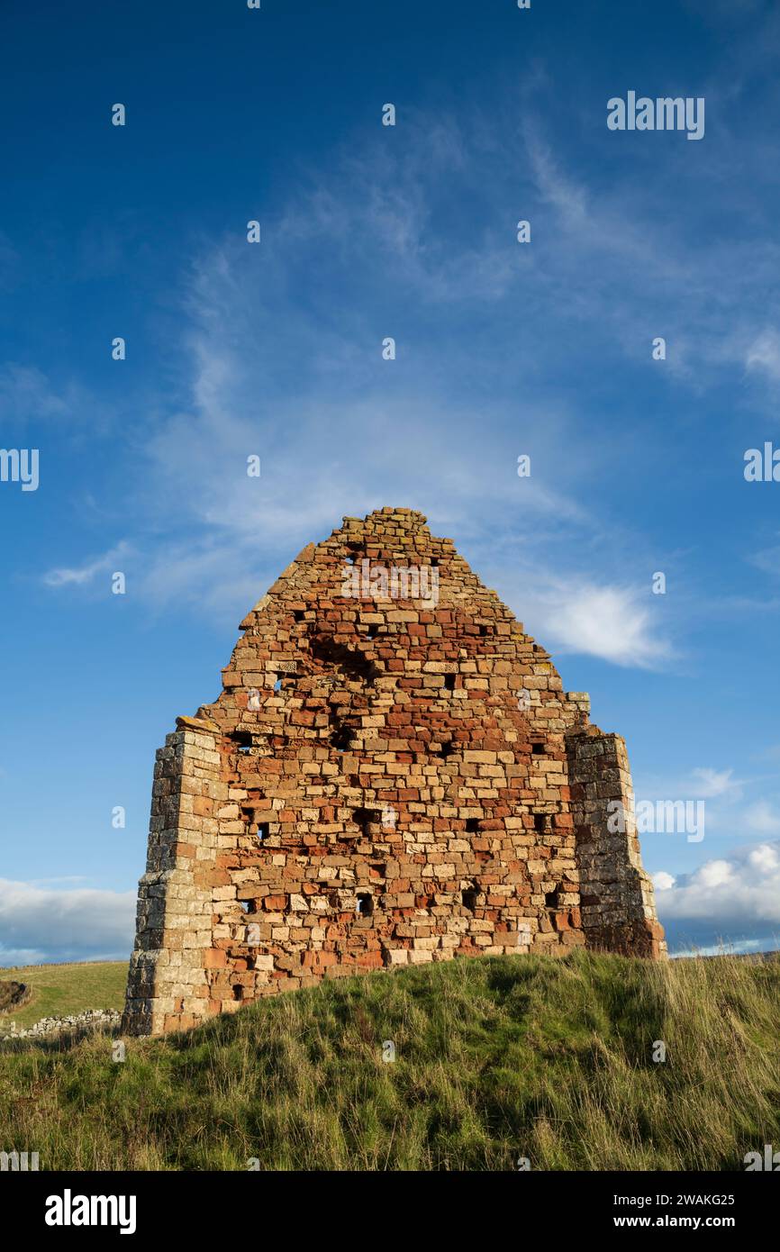 St Helens on the Lea, ruinierte Kirche von Old Cambus am Siccar Point in Berwickshire, Schottland Stockfoto