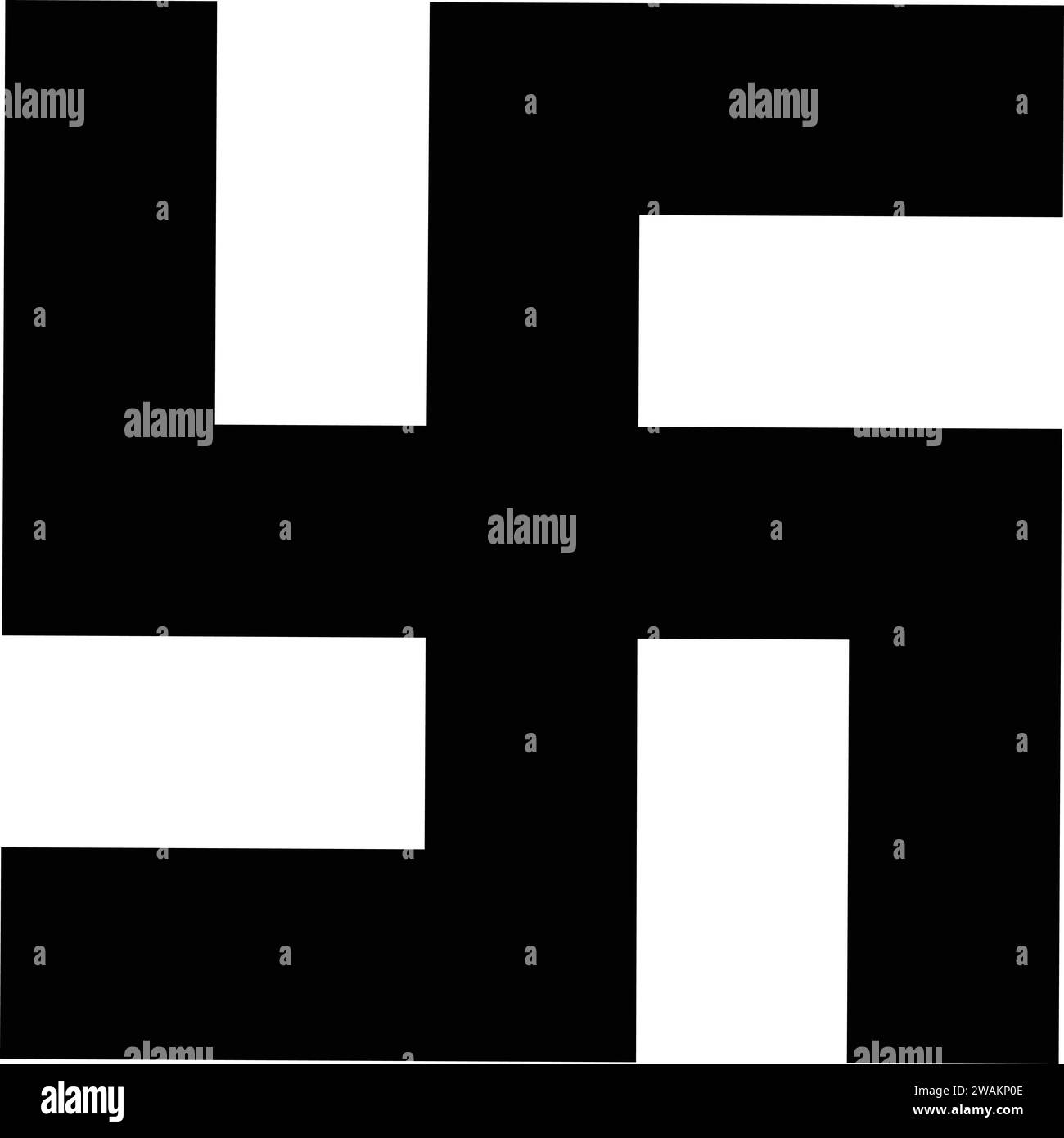 Swastik-Zeichen | Swastik-Logo, spirituelles Symbol | Hindus der Göttlichkeit und Spiritualität Stock Vektor