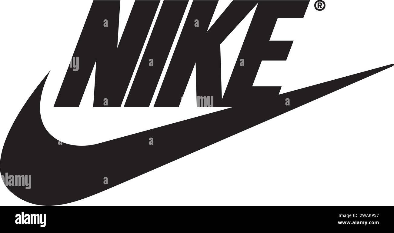 Nike Logo in Vektor | Schuh Logo | Nike Zeichen Stock Vektor
