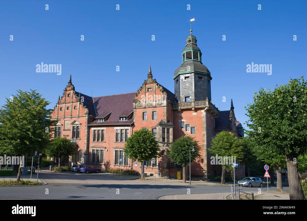 Altes Postgebäude, Blankenburg, Harz, Sachsen-Anhalt, Deutschland, Europa Stockfoto