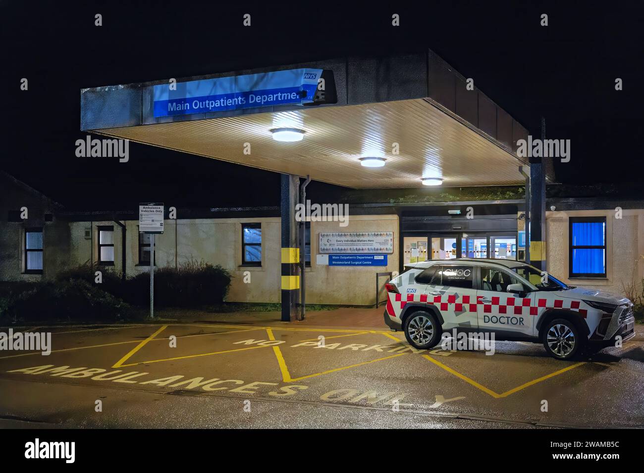 Cumbria Health on Call (Choc) bietet medizinische Grundversorgung innerhalb und außerhalb der Stunden für die Bevölkerung von Cumbria, Stockfoto