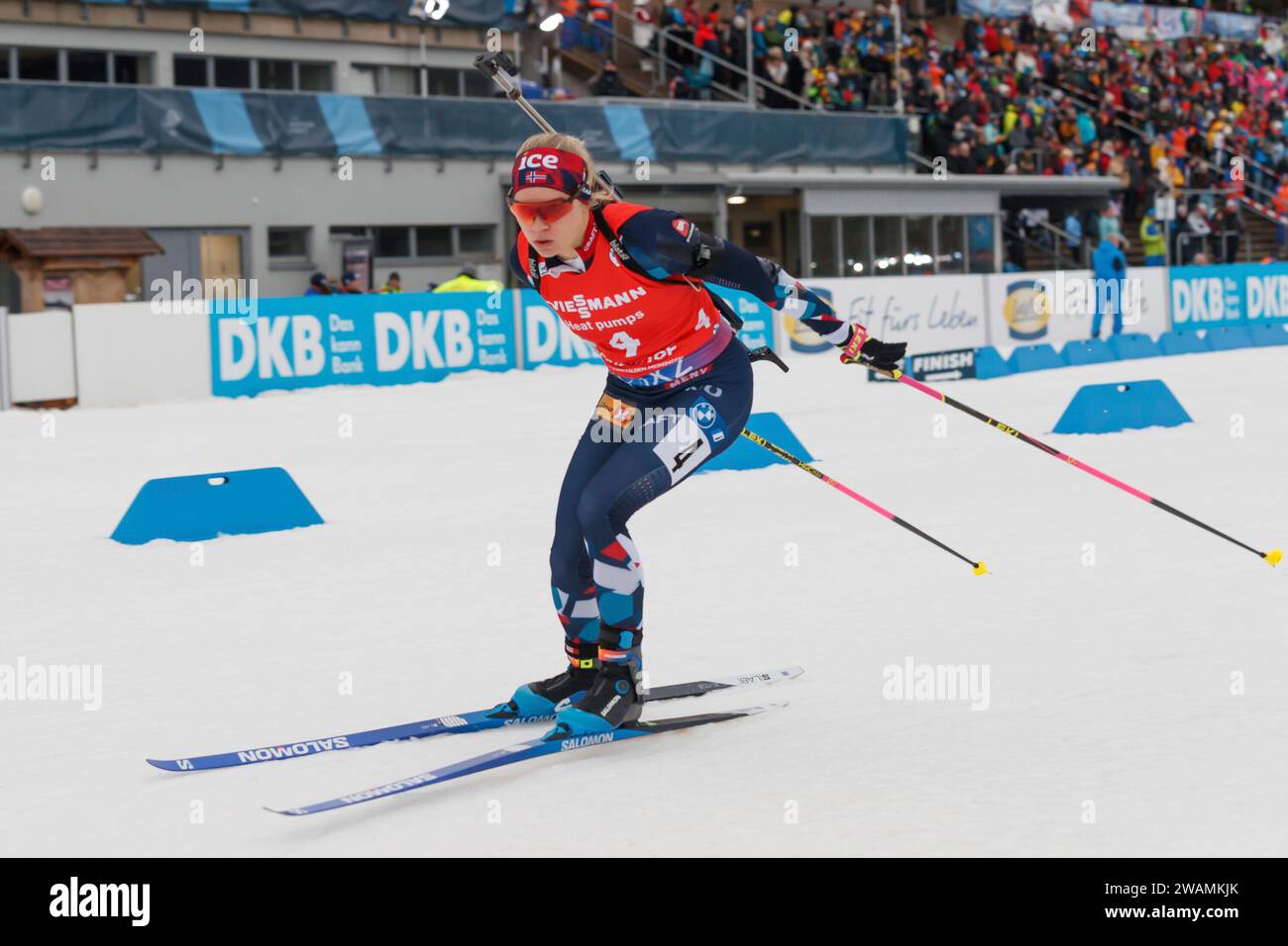 Oberhof, Deutschland. Januar 2024. Juni Arnekleiv (NOR, Norwegen), 05.01.2024, Oberhof (Deutschland), IBU World Cup Biathlon Oberhof 2024 Credit: dpa/Alamy Live News Stockfoto