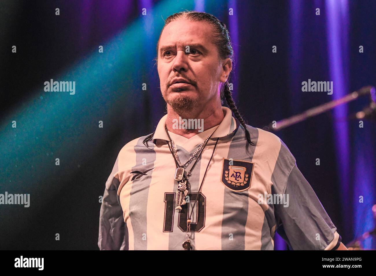 Mike Patton tritt live mit Mr. Bungle auf Stockfoto