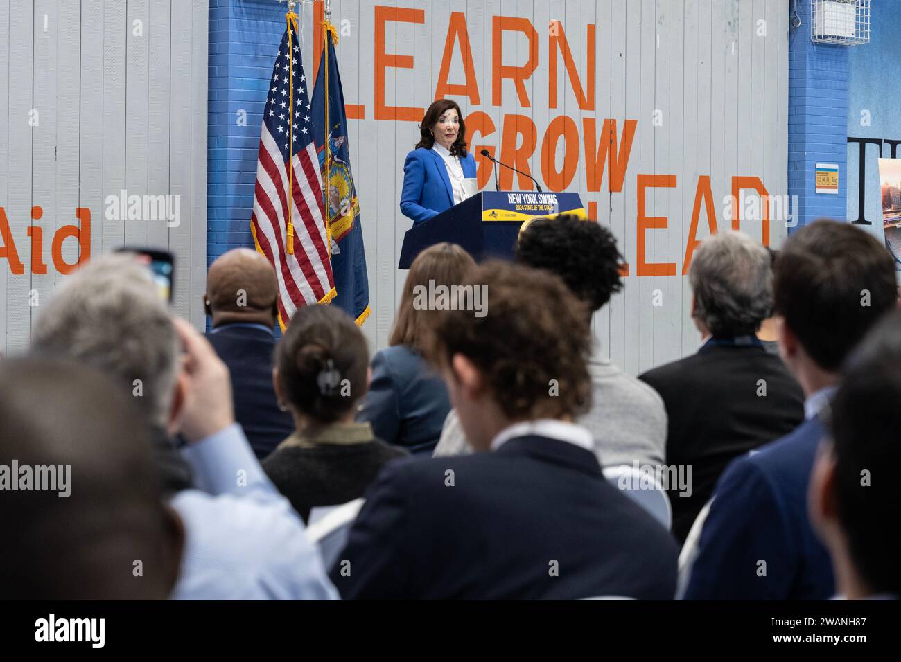 Gouverneur Kathy Hochul stellt am 5. Januar 2024 den 4. Vorschlag des