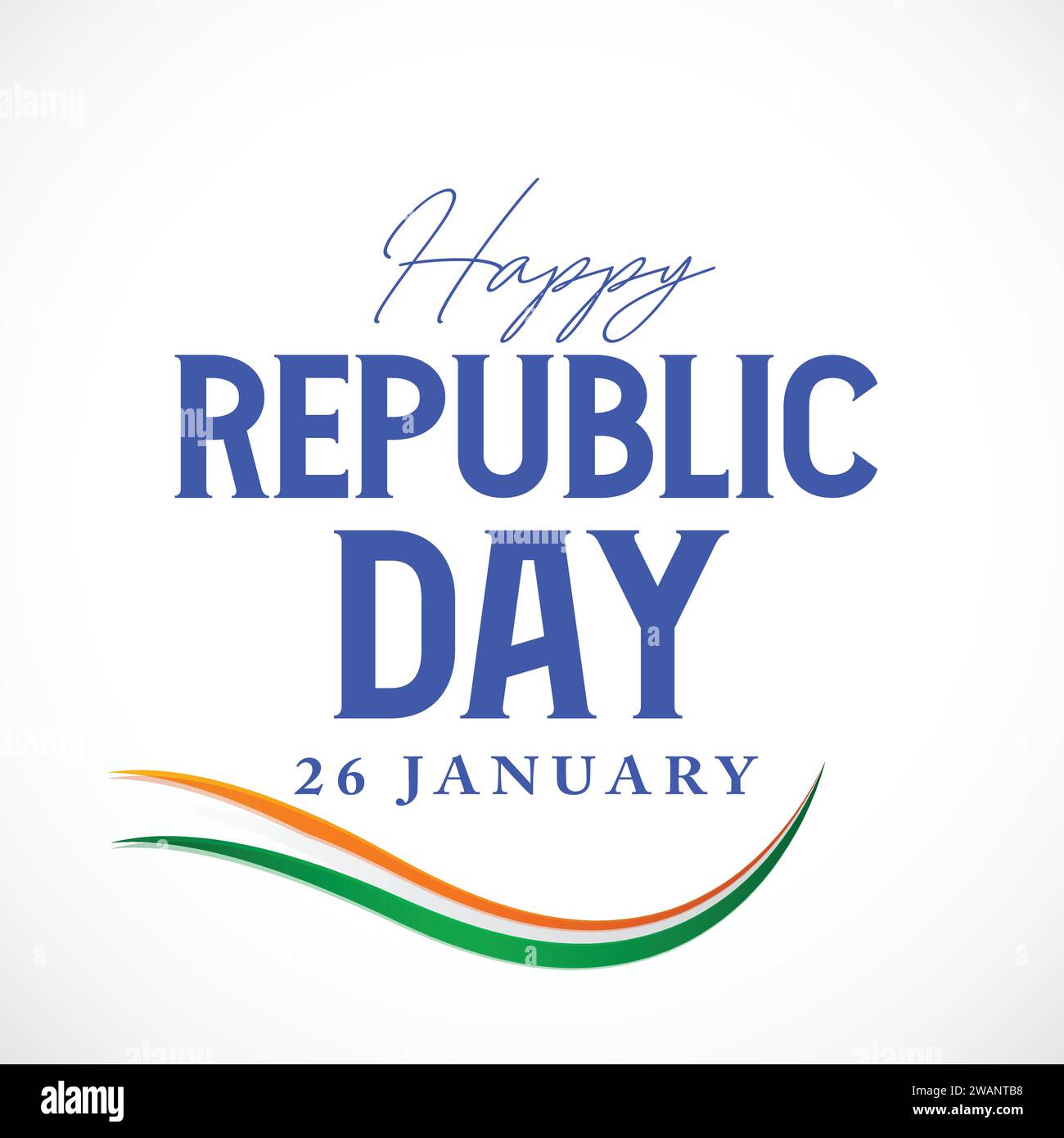 Happy Indian Republic Day Banner Hintergrund - Vektor-Illustration Stock Vektor