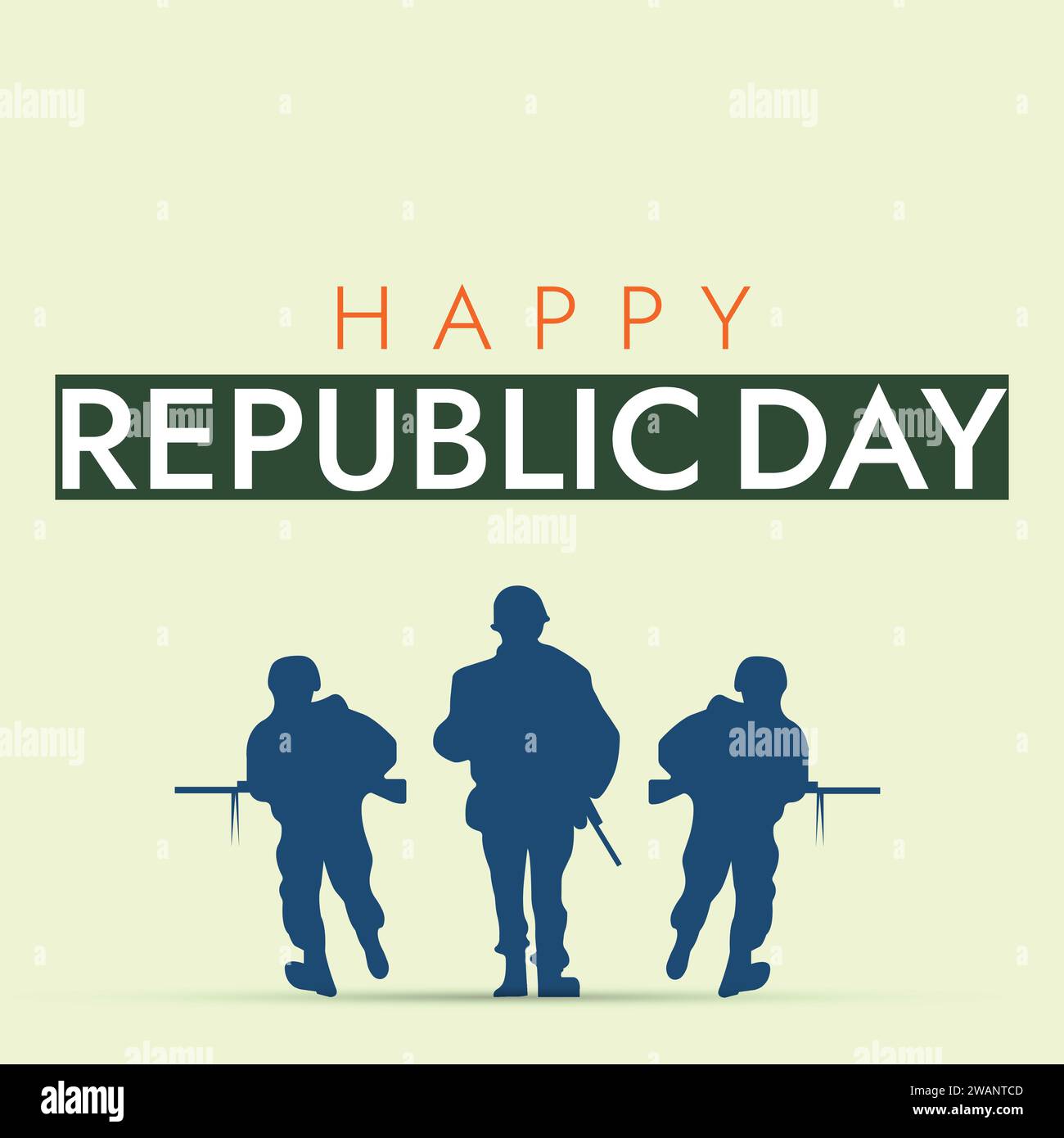 Happy India republic Day, 26. Januar Stock Vektor
