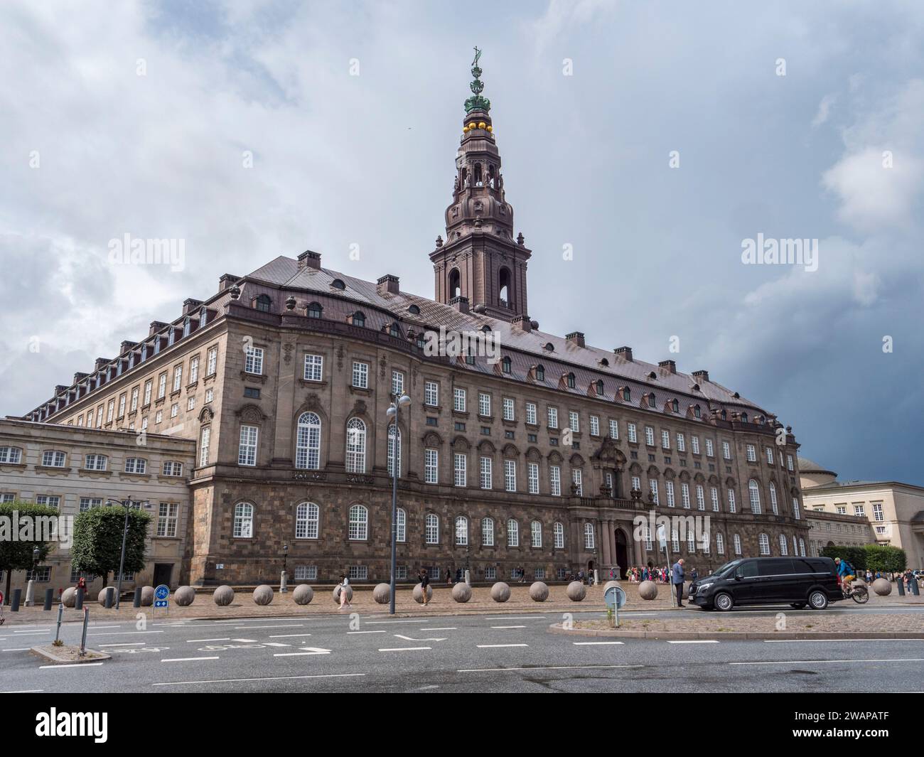 Die Vertreibung des dänischen Parlaments (Folketinget), Schloss Christiansborg, Kopenhagen, Dänemark. Stockfoto