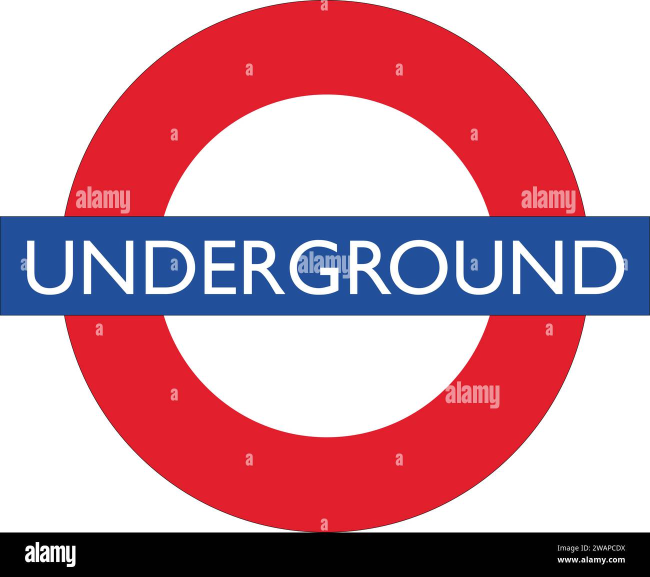 London Underground Metro Logo im Vektor | Metro Logo | Transportation Systems in London Stock Vektor