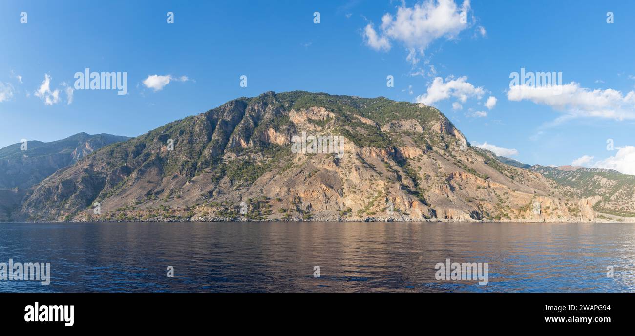 Ein Bild der Landschaft an der Südküste Kretas. Stockfoto