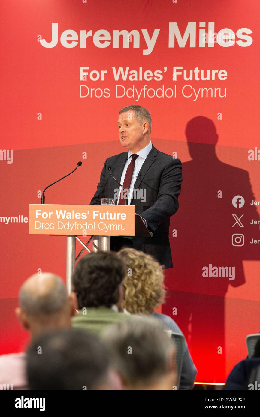 Start der Jeremy Miles Kampagne, um der nächste Führer der walisischen