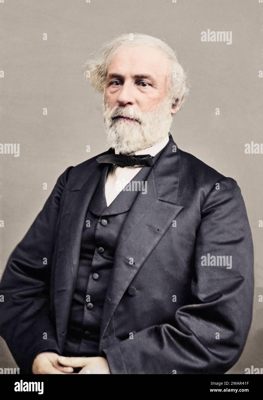 Porträt von General Robert E. Lee, Offizier der konföderierten Armee. Zwischen 1860 Und 1870. Stockfoto