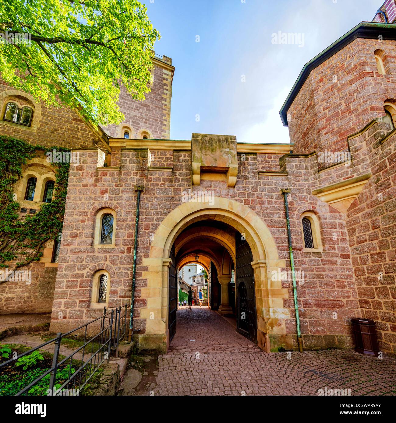 Inneres Torhaus der Wartburg in Eisenach, Thüringen Stockfoto