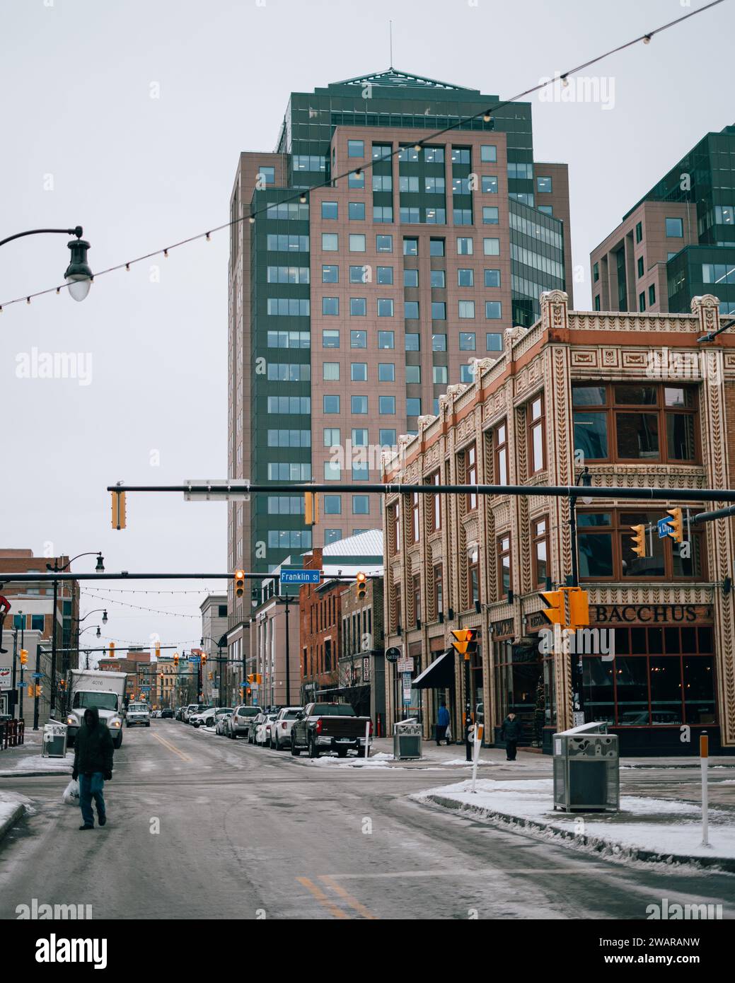 Straßenszene in der Chippewa Street in Buffalo, New York Stockfoto