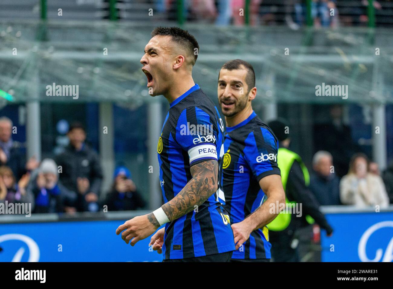 Mailand, Italien - 6. Januar 2024 - Inter-Verona Serie A - Credit: Kines Milano/Alamy Live News Stockfoto