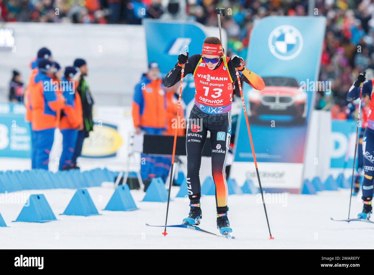 Vanessa Voigt (Deutschland) am Start, 06.01.2024, Oberhof (Deutschland), IBU World Cup Biathlon Oberhof 2024 Stockfoto