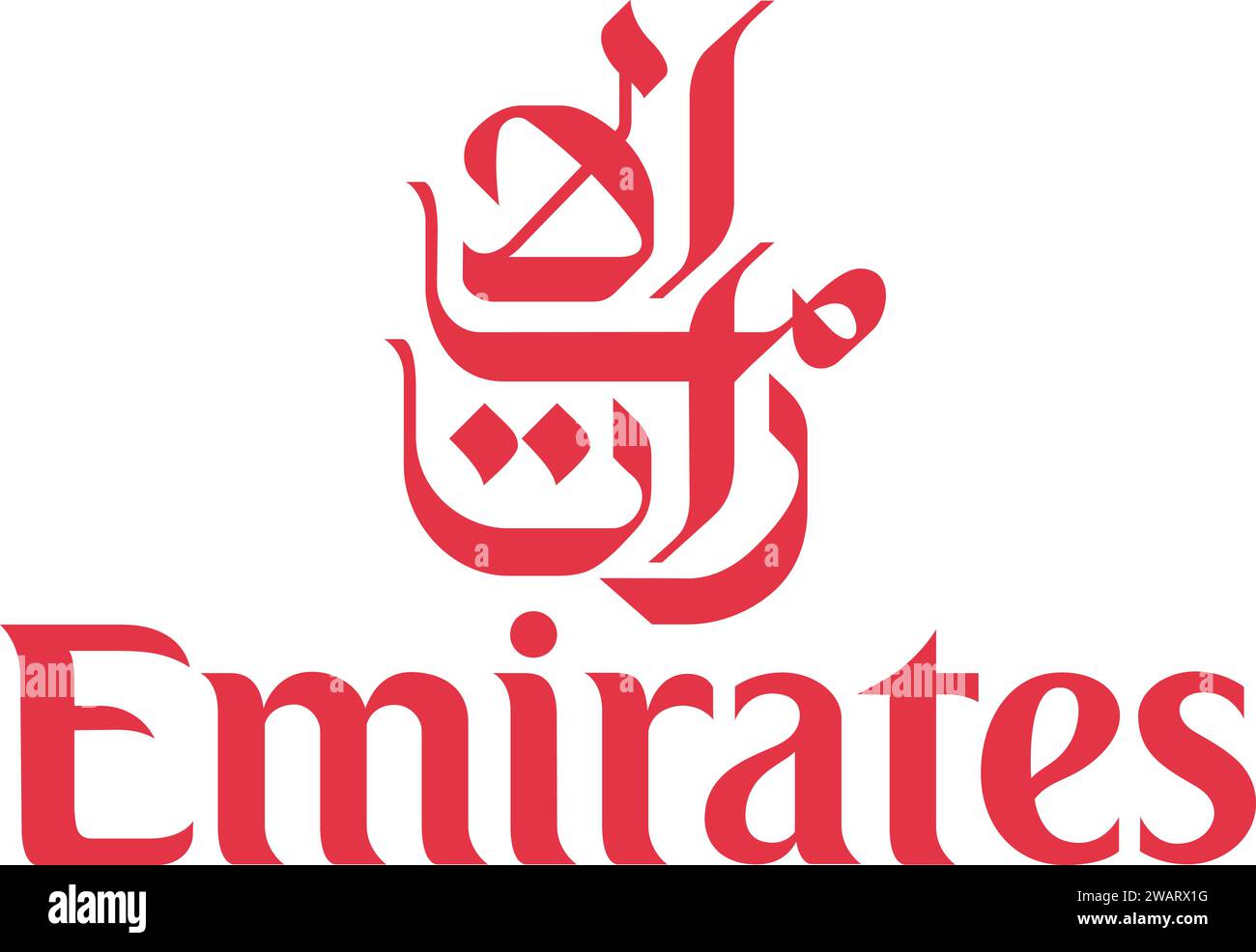 Emirates Airline Logo in Vektor | VAE Stock Vektor
