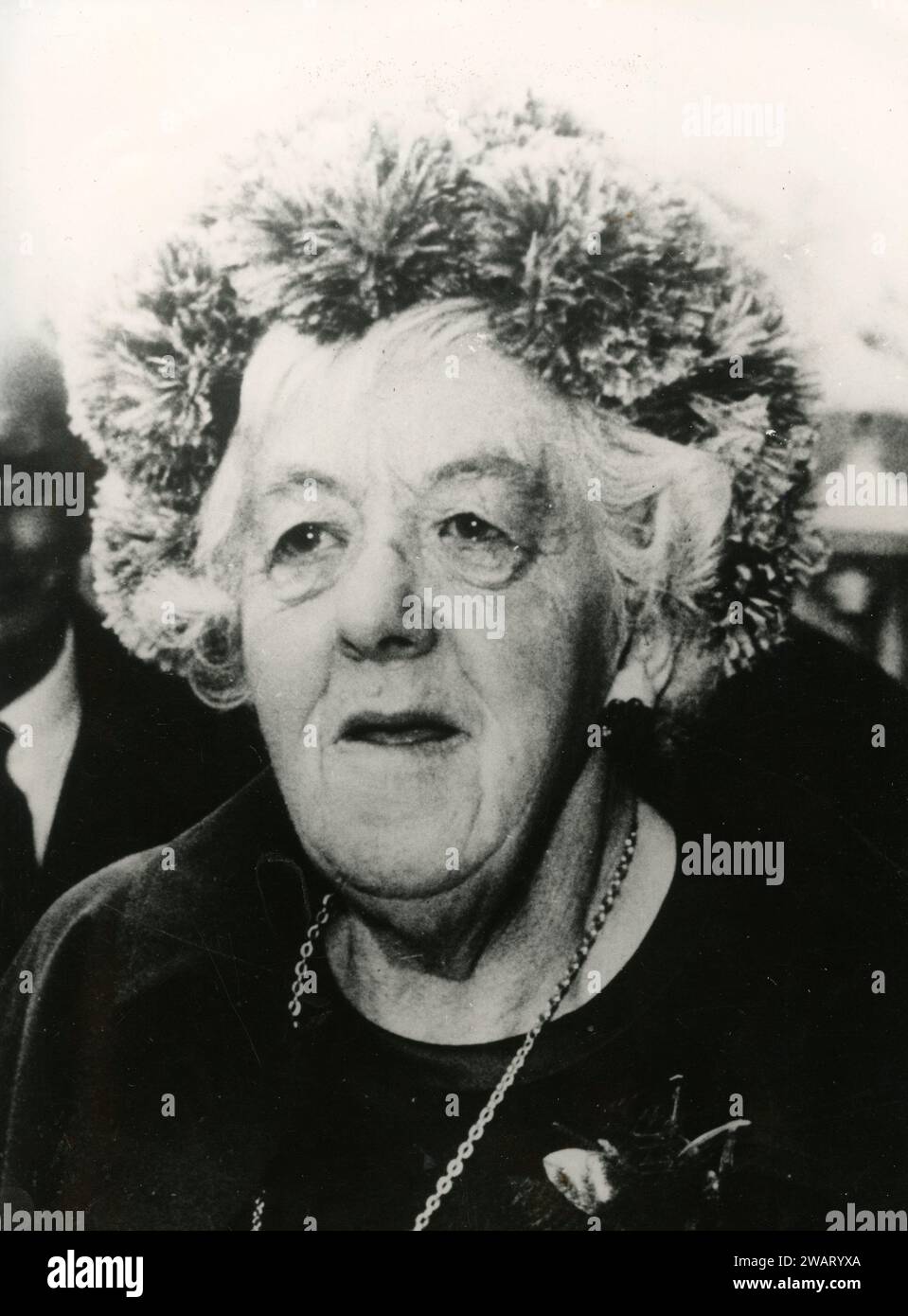 Die englische Schriftstellerin Agatha Christie, Großbritannien 1960er Jahre Stockfoto