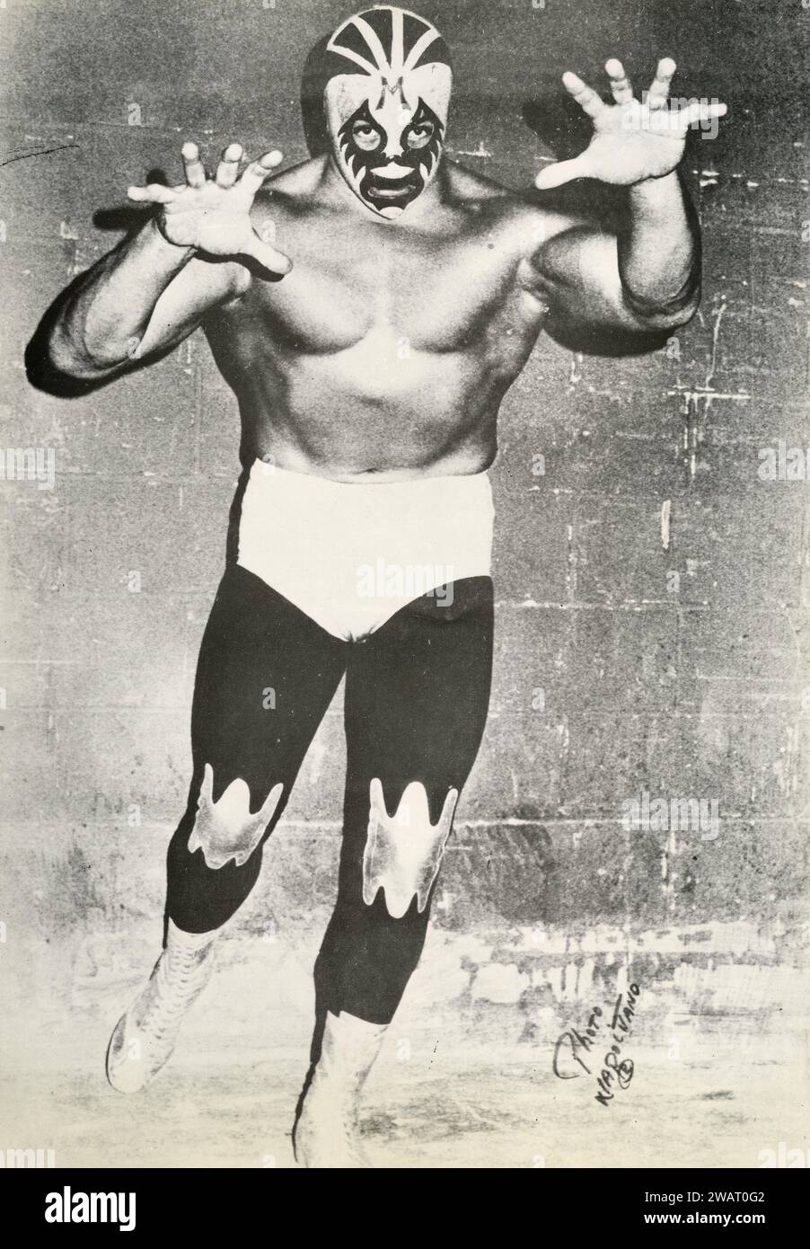 Mexikanischer professioneller Wrestler und Schauspieler MIL Mascaras, USA 1970er Stockfoto