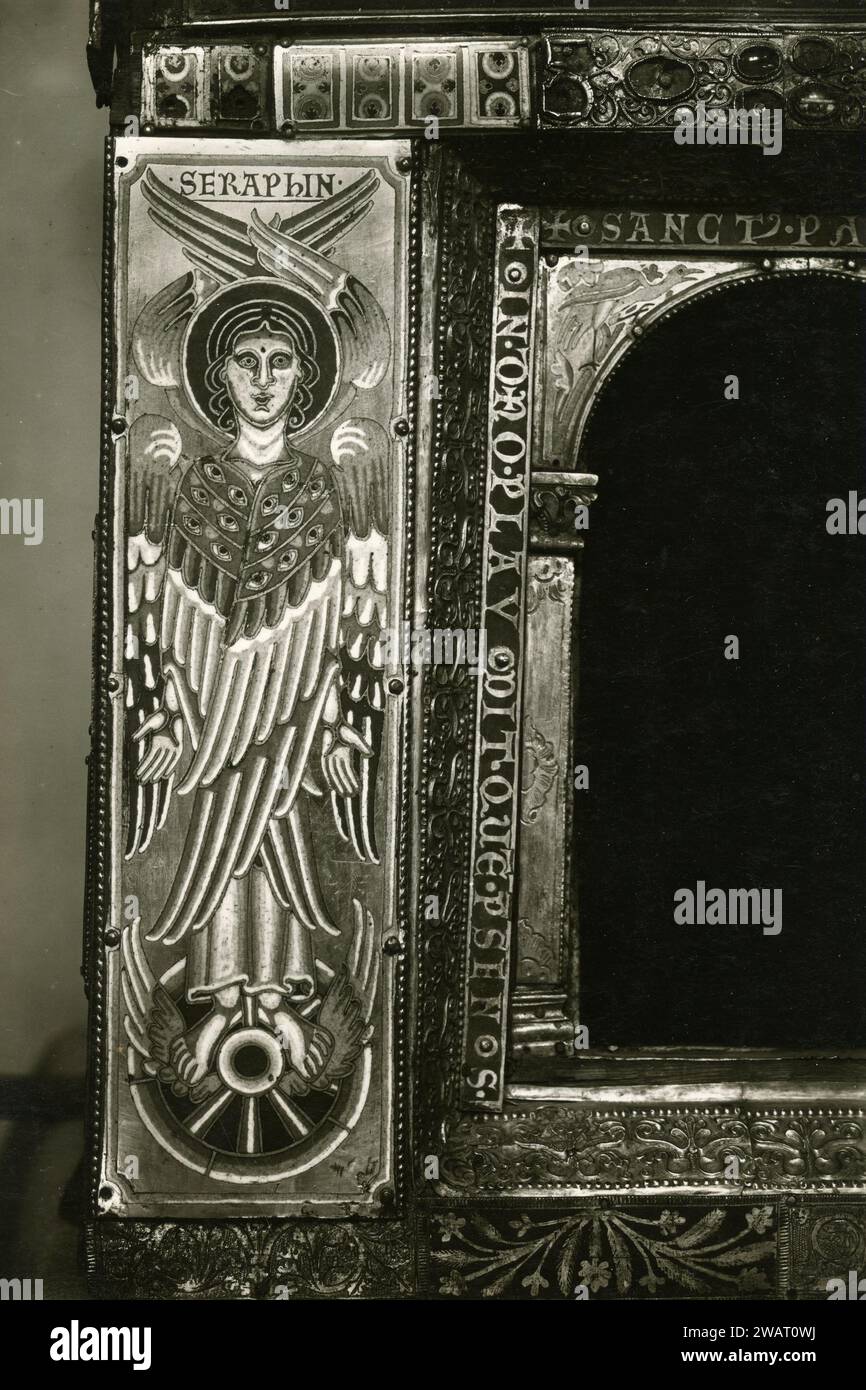 Romanische byzantinische Kunst: Seraphin Engel, Hochmittelalter Stockfoto