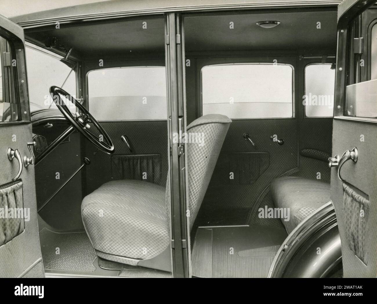 Innenausstattung der Limousine FIAT 524, Italien 1930 Stockfoto