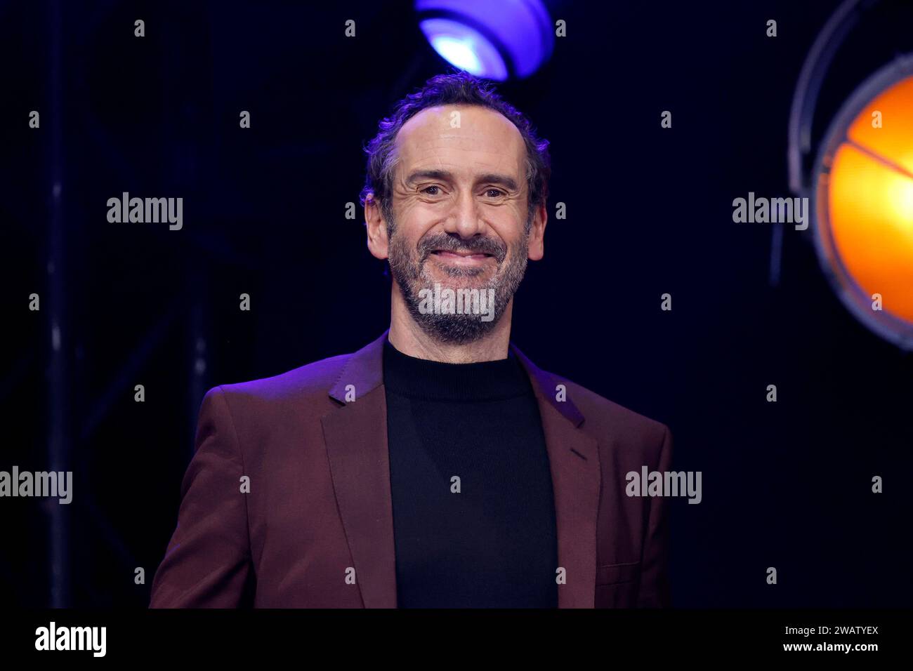 Fernsehmoderator Elmar Paulke bei der Pro7 Promi Darts WM 2024