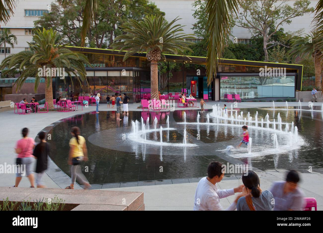 Gloria Molina Grand Park in der Innenstadt von Los Angeles Stockfoto