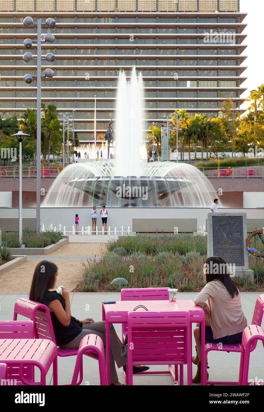 Gloria Molina Grand Park in der Innenstadt von Los Angeles Stockfoto