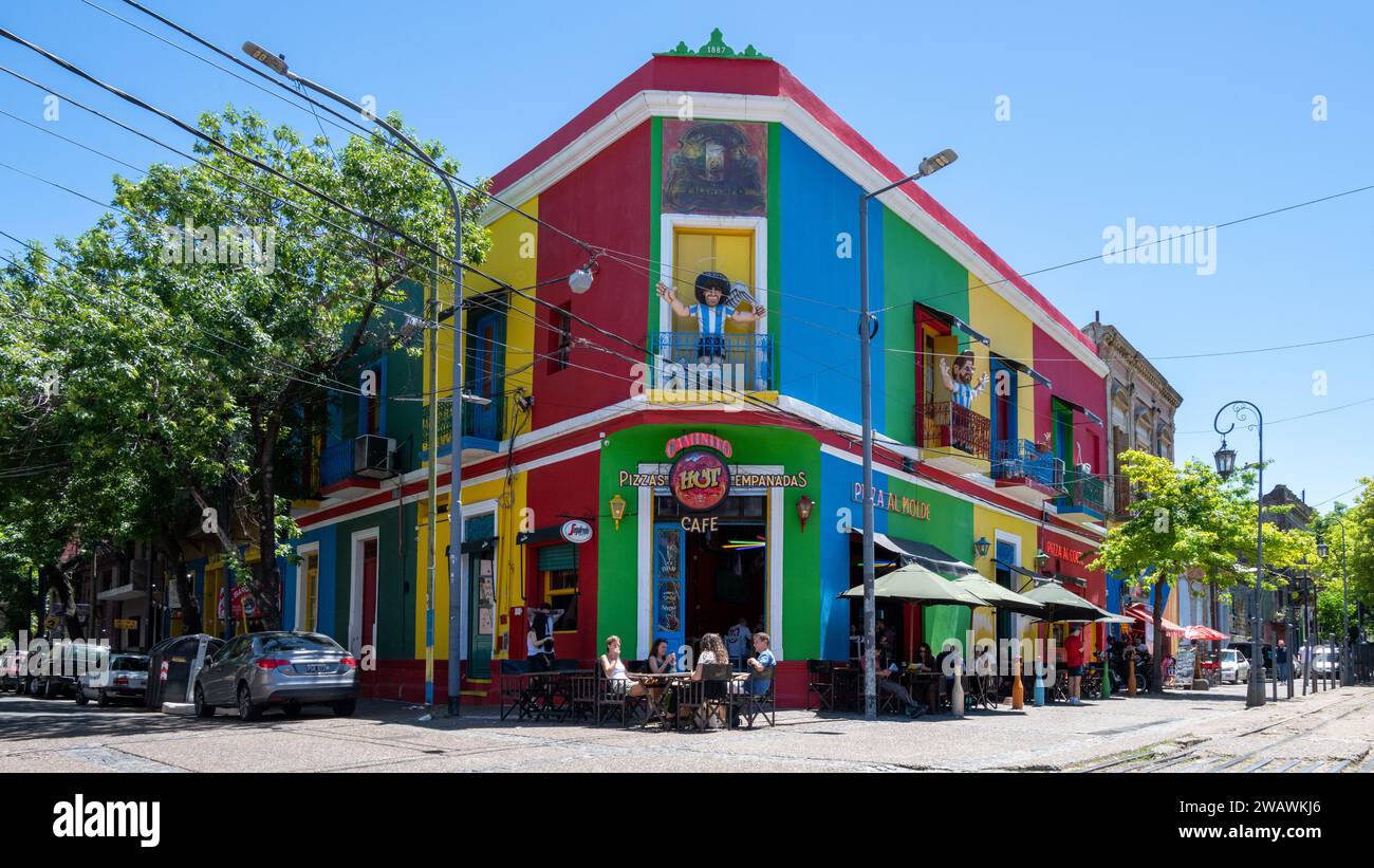 La Boca District, Buenos Aires, Argentinien Stockfoto