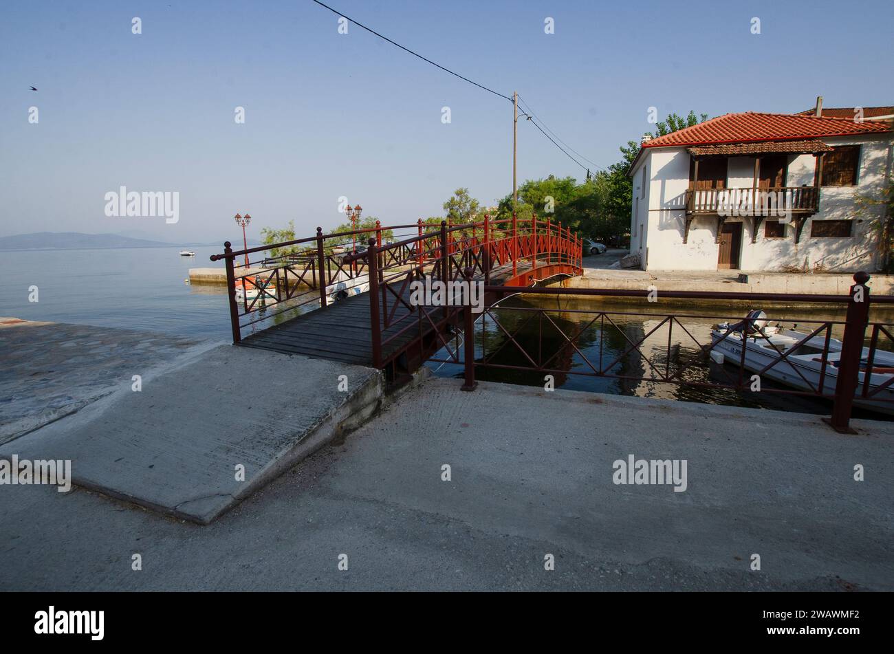 Allgemeiner Blick auf das Küstendorf Horto (auch bekannt als Chorto) an der Pilionküste Griechenlands Stockfoto