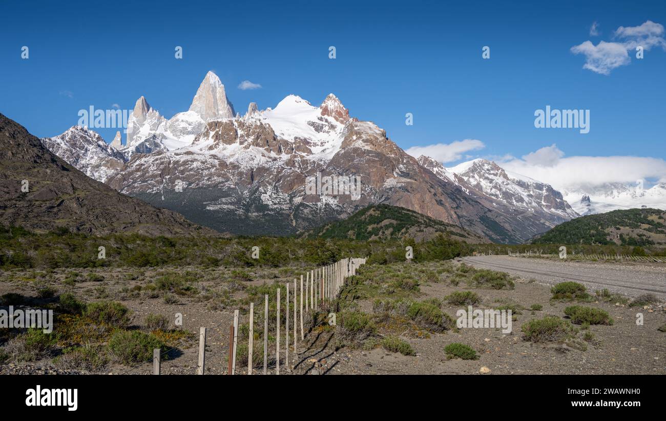 Mount Fitzroy, El Chalten Views, Patagonien, Argentinien Stockfoto