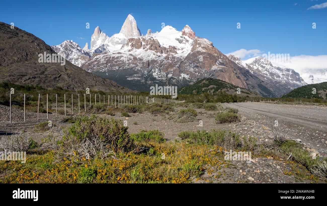 Mount Fitzroy, El Chalten Views, Patagonien, Argentinien Stockfoto