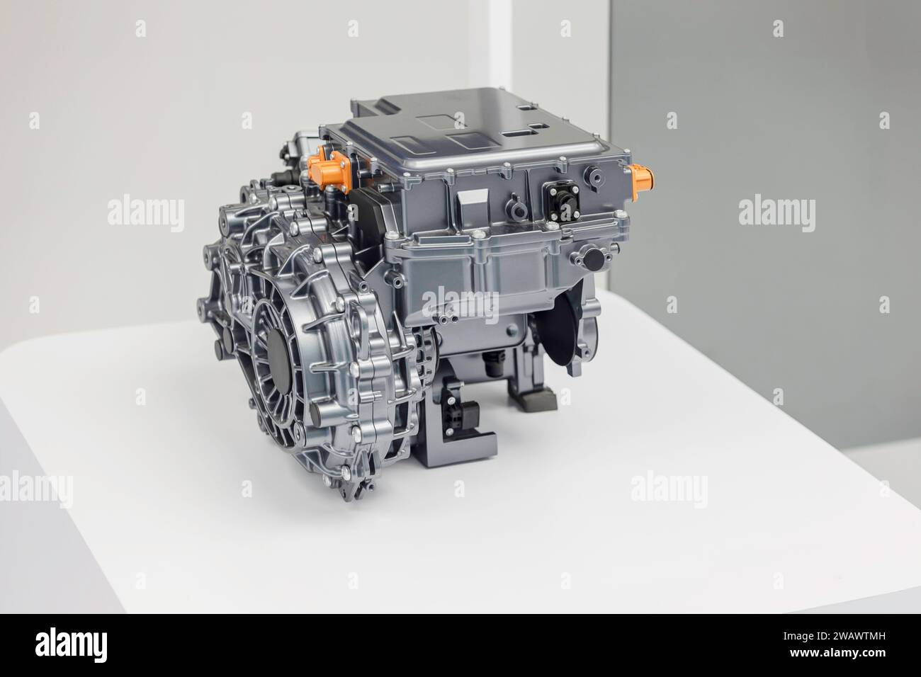 EV-Motor Automotorteil Moderne Elektrofahrzeugtechnologie Hochleistungsleistung und umweltfreundliches emissionsfreies System Stockfoto