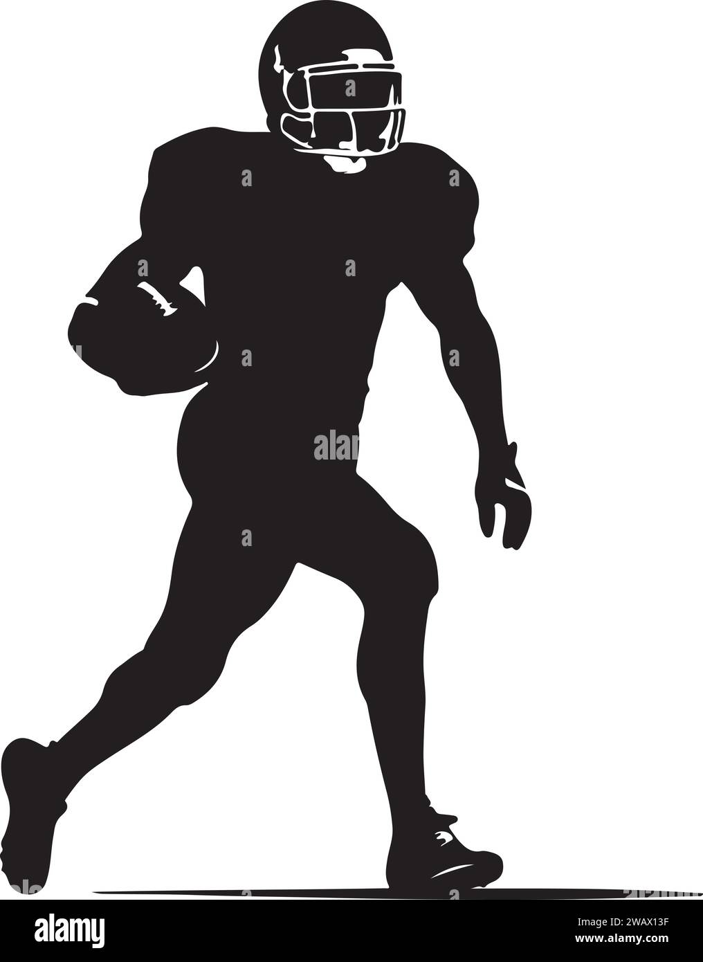 American Football Schwarze Striche Im Gesicht Fußball action fotografie Stock-Vektorgrafiken kaufen - Alamy