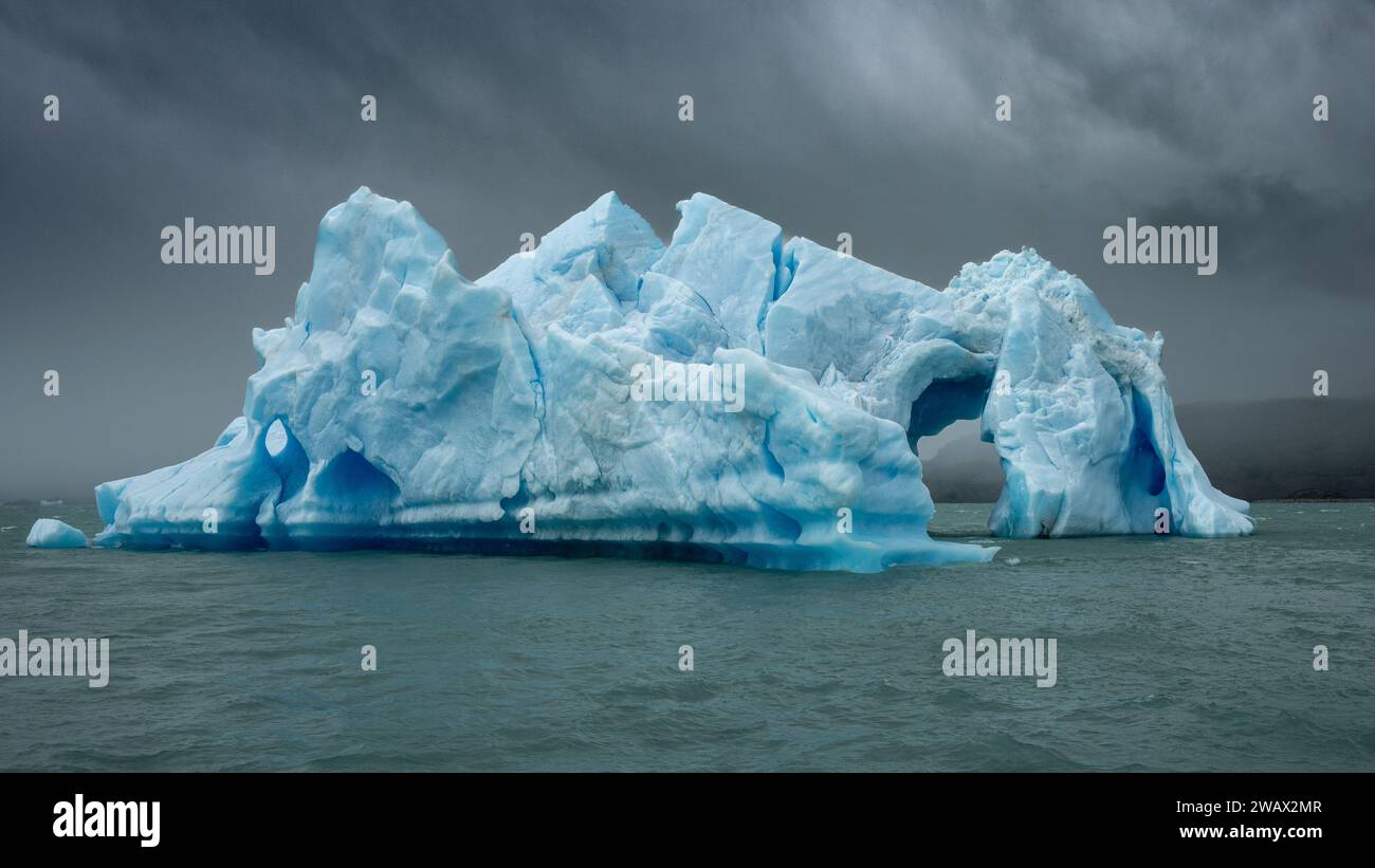 Eisberge Des Upsala-Gletschers, Argentino-See, Patagonien Stockfoto