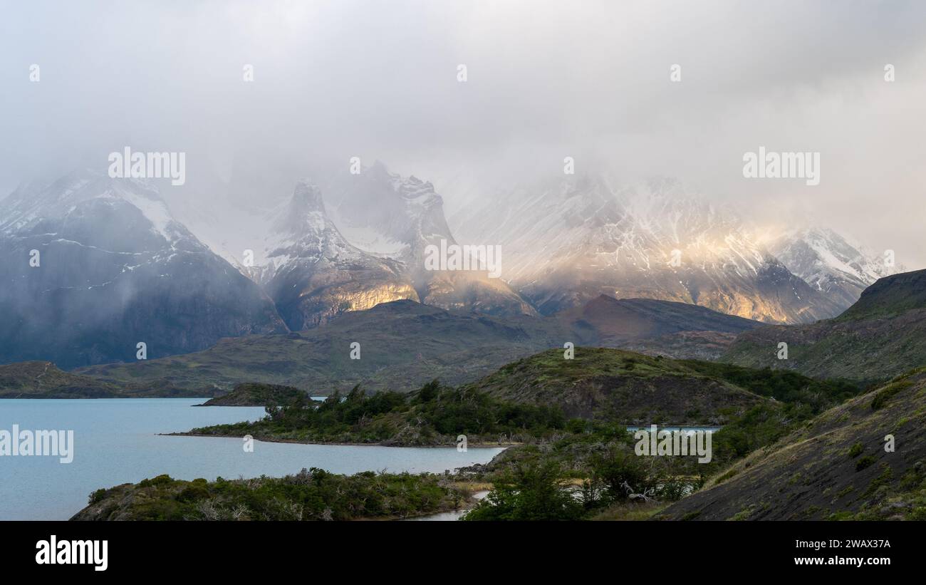 Torres del Paine Nationalpark, Patagonien, Chile Stockfoto